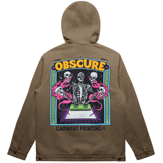 Skelly Walnut Canvas Hooded Jacket